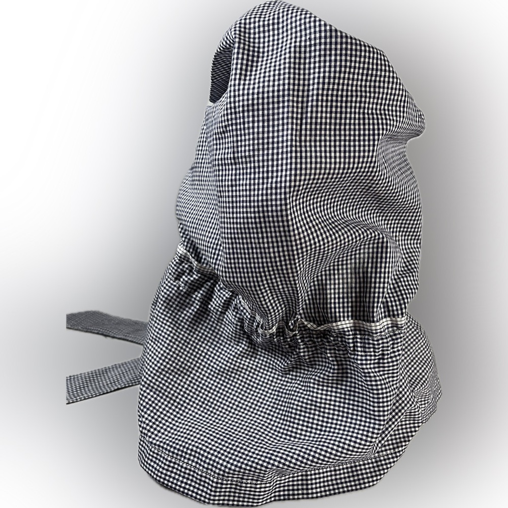 Vintage / Handmade BLUE/WHITE
CHECK Prairie SUNBONNET Pioneer
COSTUME Sun Hat - Picture 6 of 10